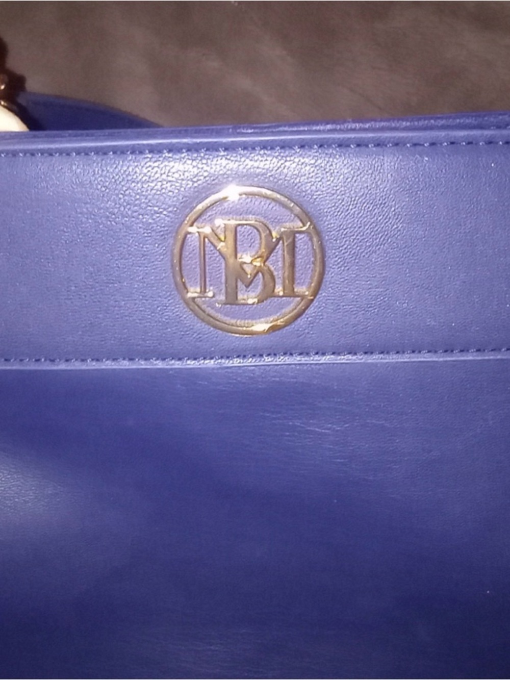 Blue Badgley Mischka Chain-Handle Purse - Picture 2 of 7